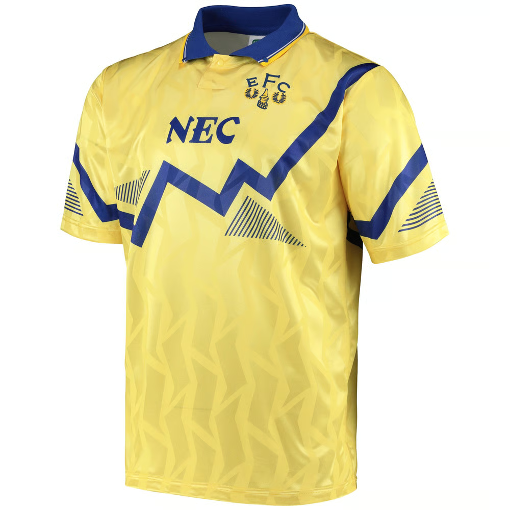 Damen Everton 1990 Auswärts Retro Trikot