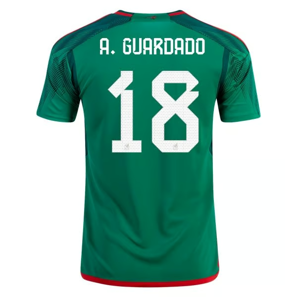 Andrés Guardado #18 Mexiko Heimtrikot Weltmeisterschaft 2022