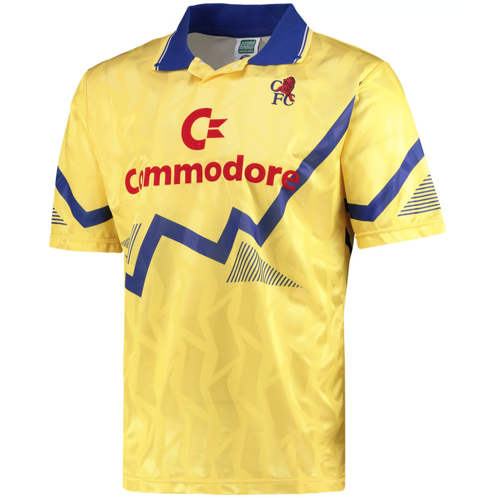 Damen Chelsea 1990 Retro Trikot Gelb