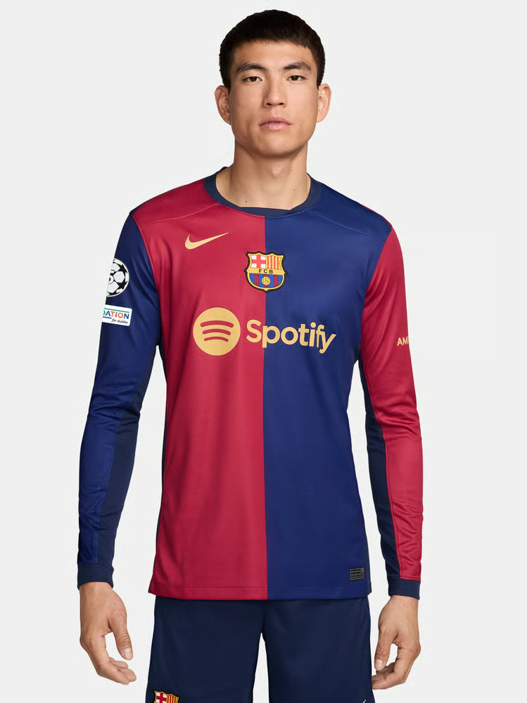Herren FC Barcelona 2024/25 Heim Langarm UCL Trikot