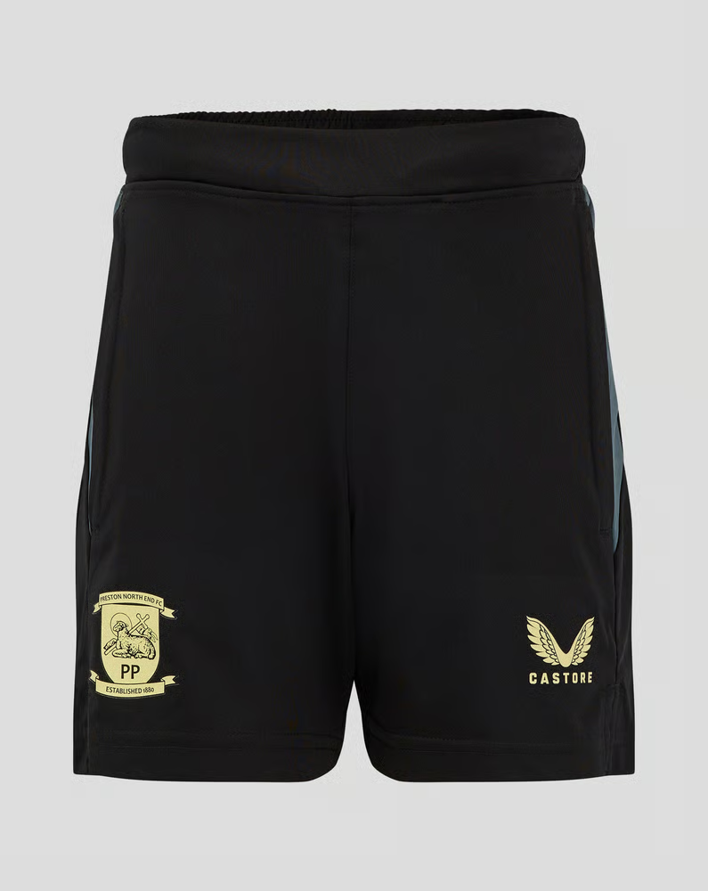 Herren Preston North End 2024/25 Dritt Authentische Trainingsshorts - Schwarz