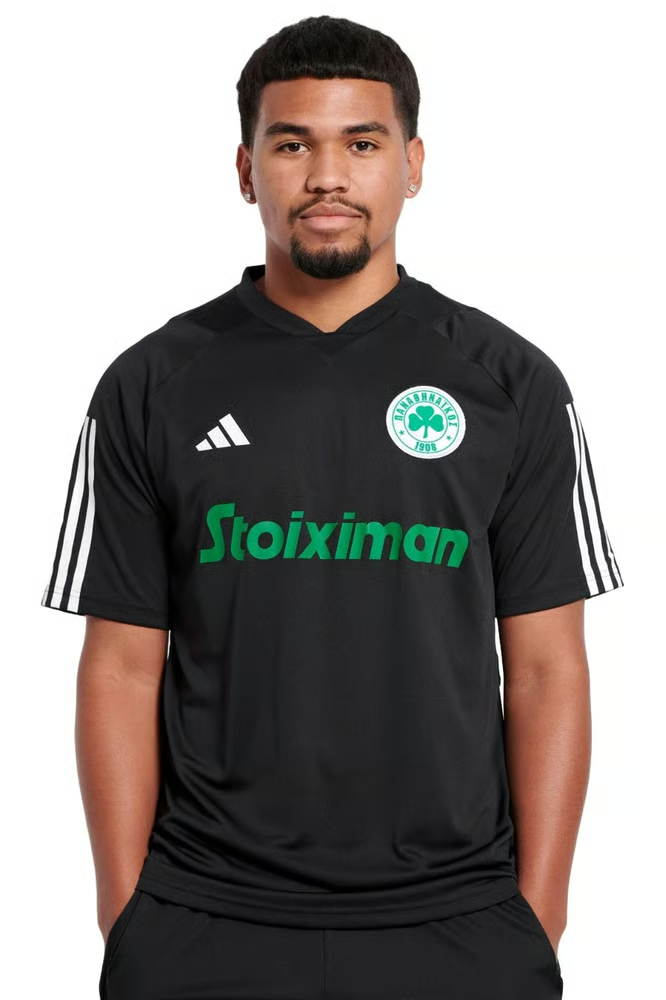 Damen Panathinaikos FC 2023/24 Drittes Authentisches Trainingsshirt - Schwarz