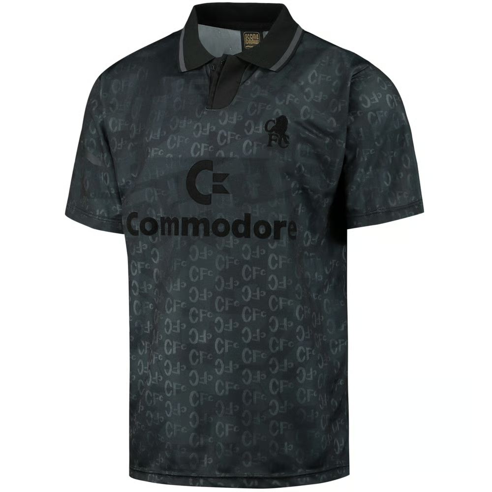 Damen Chelsea 2023 Retro Black Out Trikot