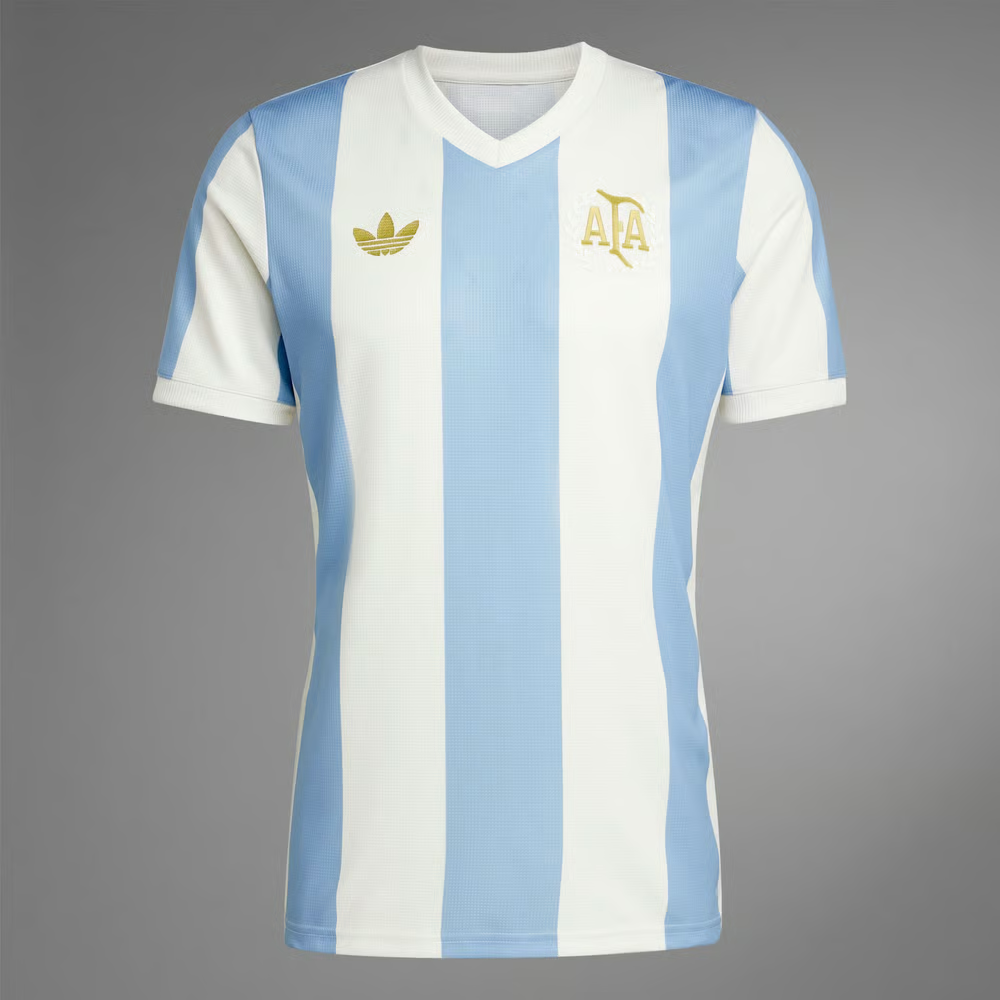 Kinder Argentinien x Adidas 2024 50-Jahre-Jubiläumstrikot