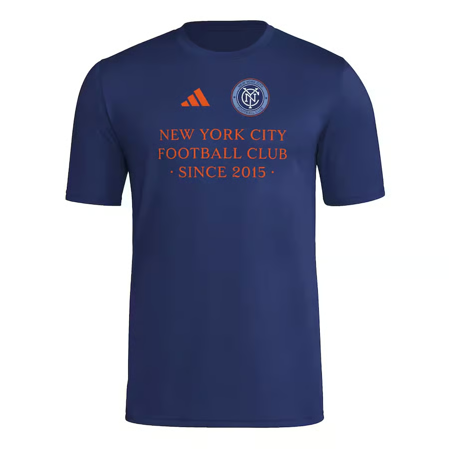 Damen New York City FC 2025 Drittes Hook AEROREADY Shirt - Navy
