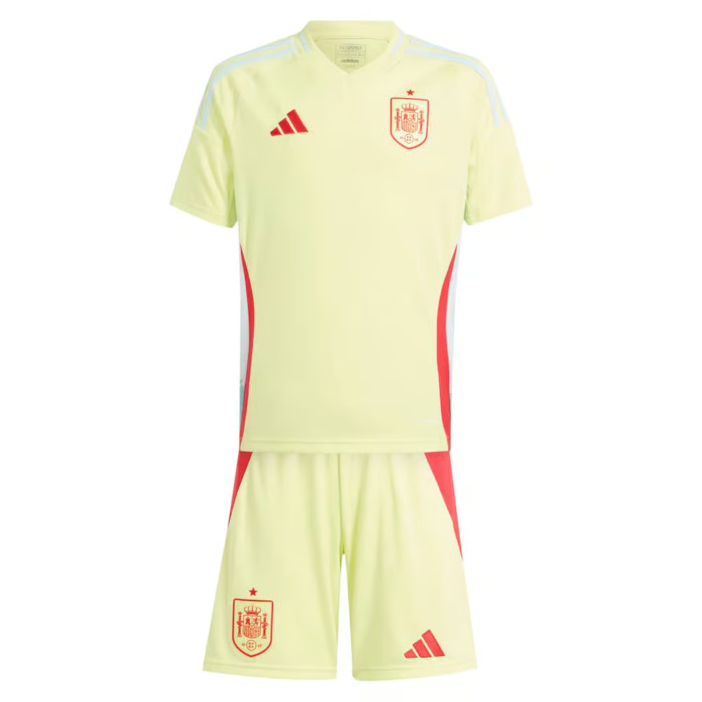 Kinder Spanien Auswärtstrikot+Kurze Hosen EURO 2024