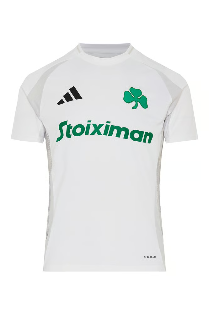 Damen Panathinaikos FC 2024/25 Drittes Freundschaftsspiel Trikot - Weiß