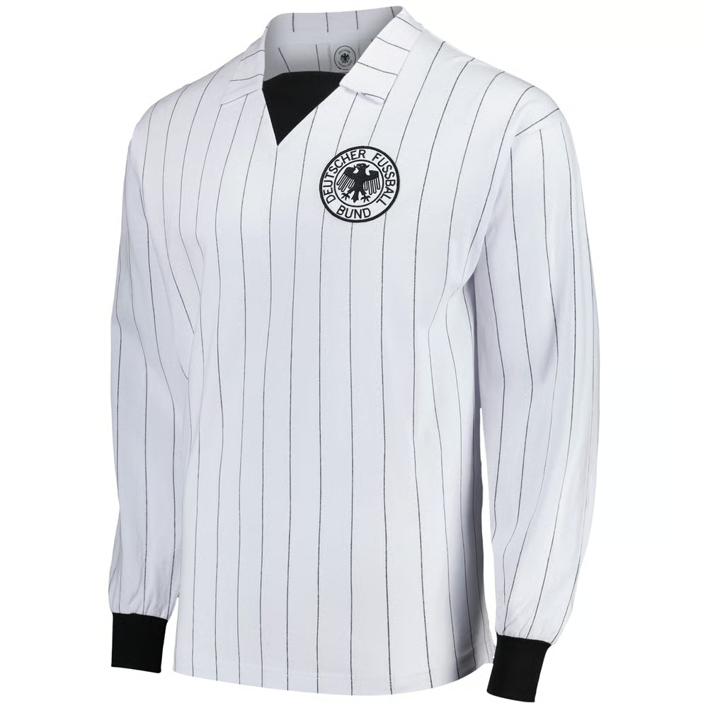 Herren Deutschland 1982 Retro Langarmtrikot
