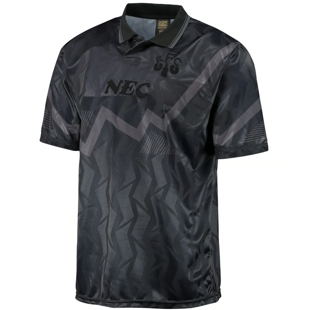 Damen Everton 1990 Retro Black-Out Trikot