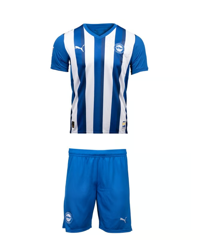 Kinder Alavés 2025/26 Heimset Ohne Sponsor
