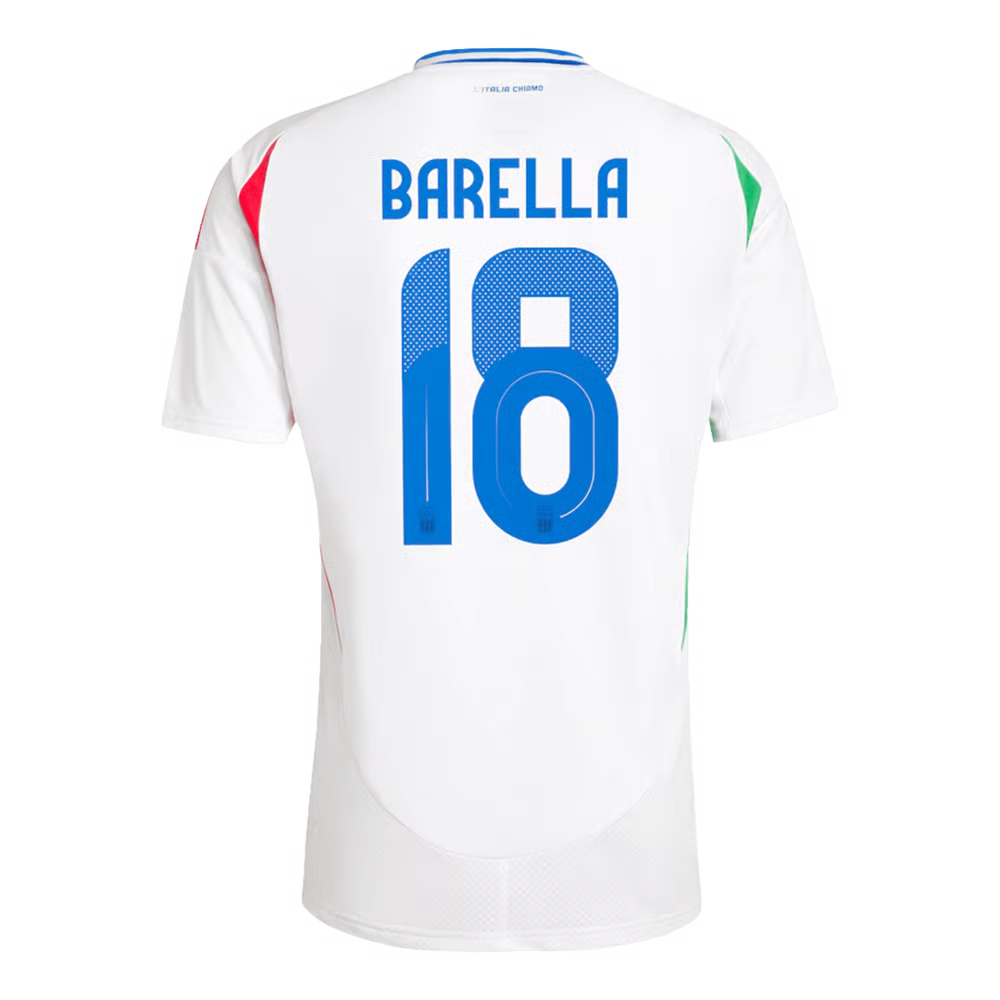 Nicolo Barella #18 Italien Auswärtstrikot EURO 2024