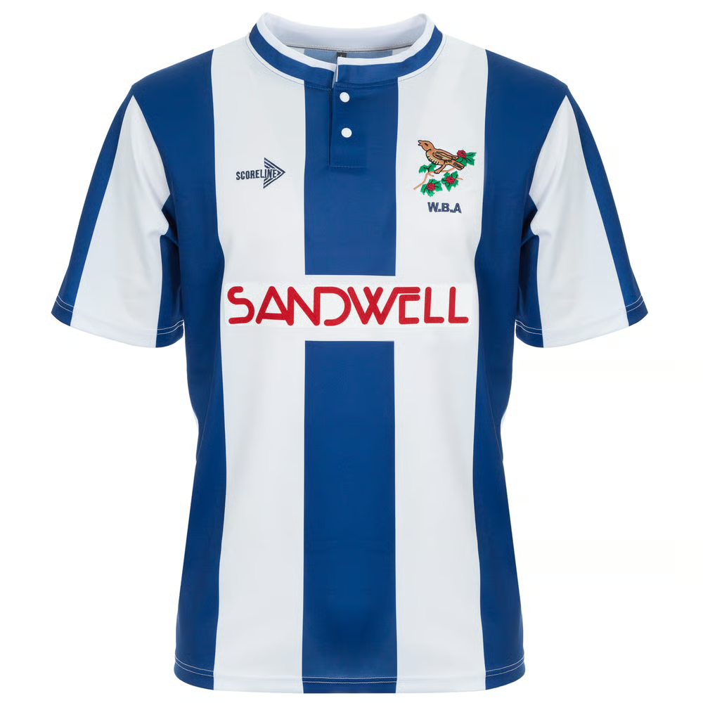 Damen West Bromwich Albion 1990/91 Heim Retro Trikot