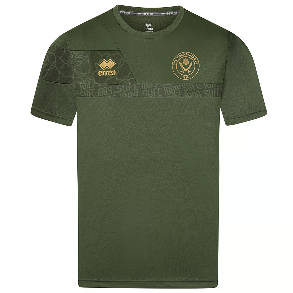 Kinder Sheffield United 2024/25 Drittes Authentisches Training Parker Trikot - Grün