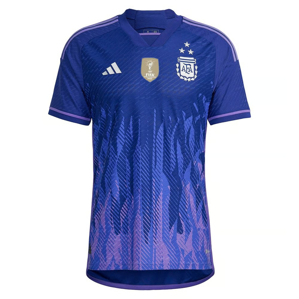 Argentinien 3 Stars Spielerversion Auswärtstrikot Weltmeisterschaft 2022