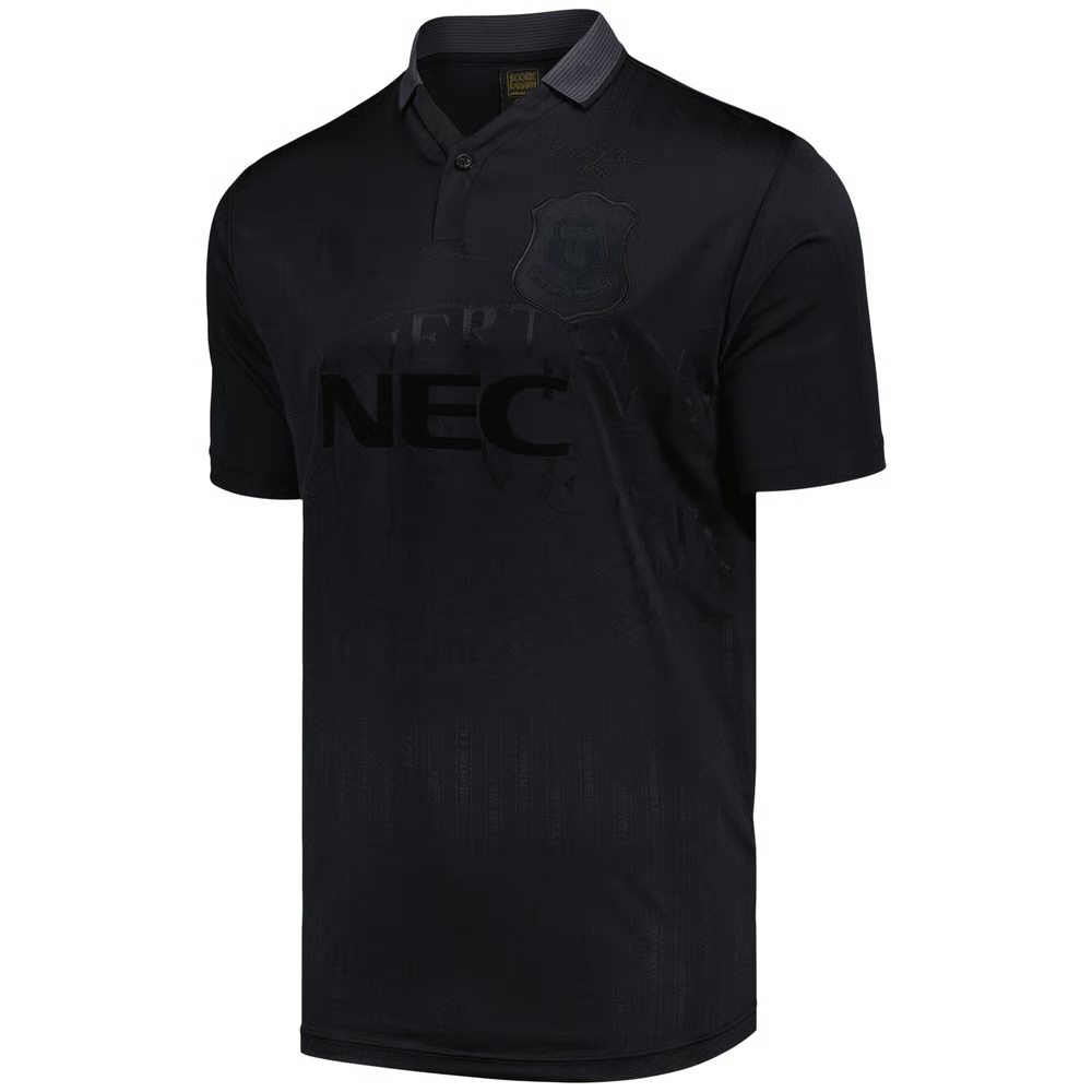 Damen Everton 1995 Retro Black-Out Trikot