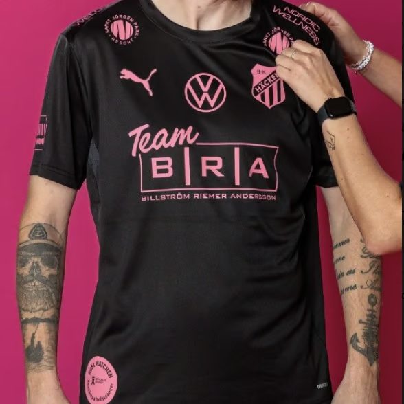 Damen BK Häcken 2024 Drittes Pink Oktober Trikot