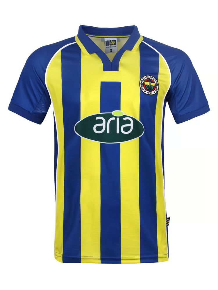 Kinder Fenerbahce Aria Retro Gestreiftes Trikot