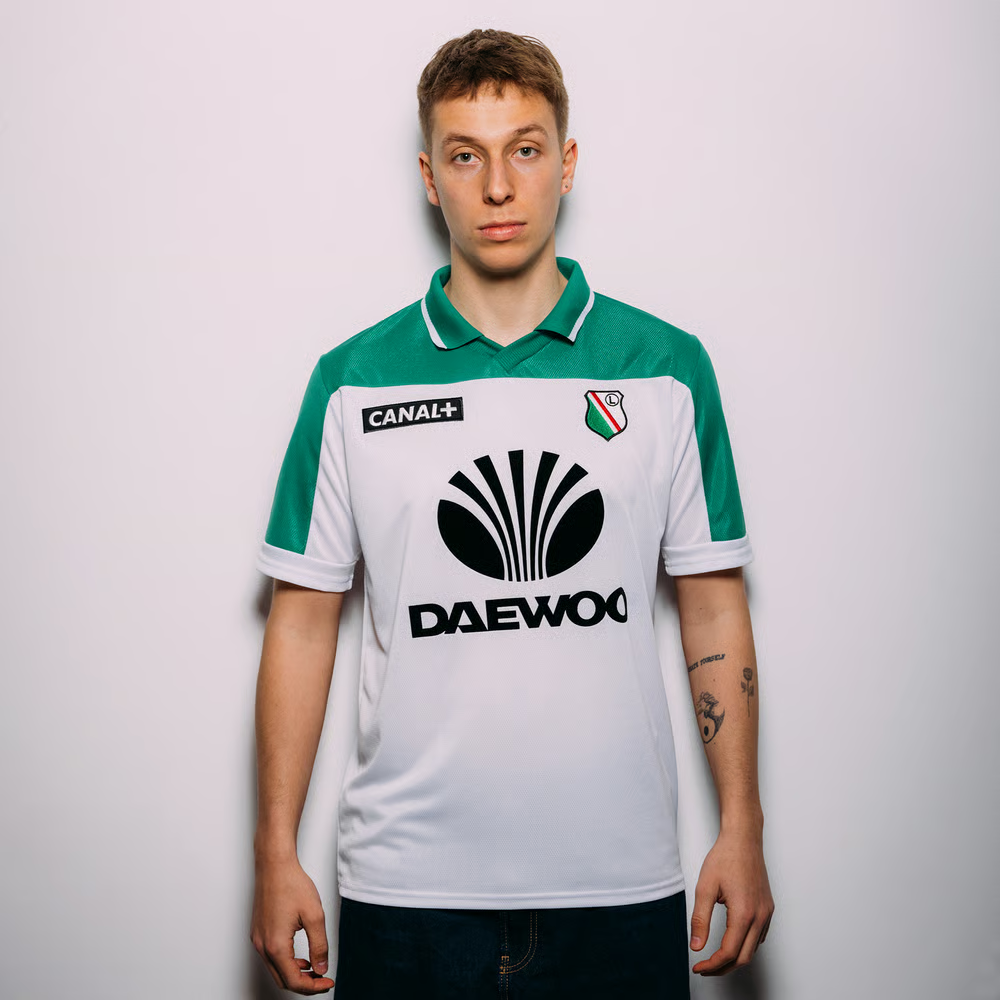 Damen Legia Warszawa 2000/2001 Retro-Shirt – Weiß