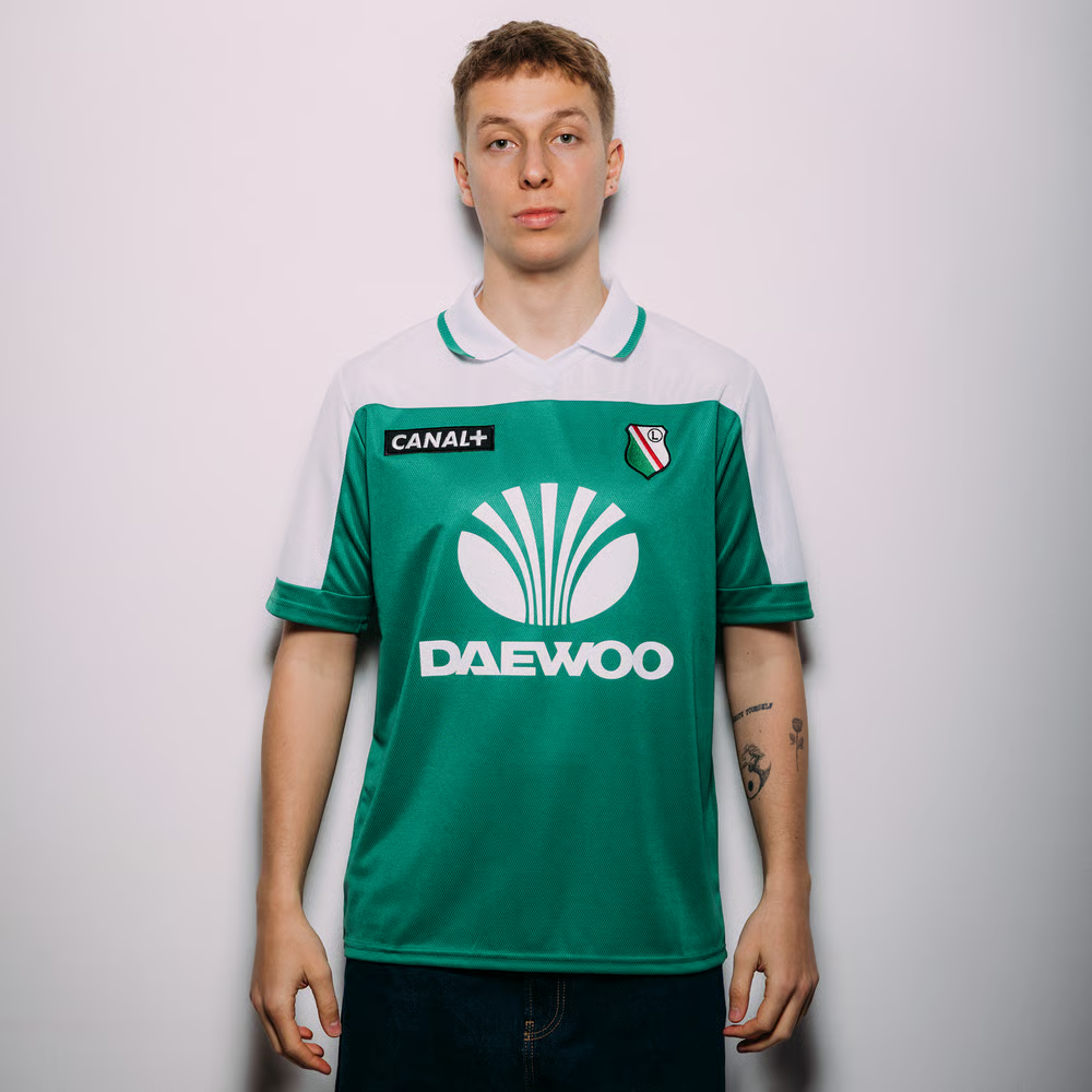 Damen Legia Warszawa 2000/2001 Retro-Shirt – Grün