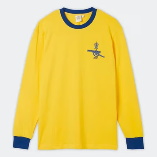 Damen Arsenal 1971 Auswärts Retro Langarmtrikot