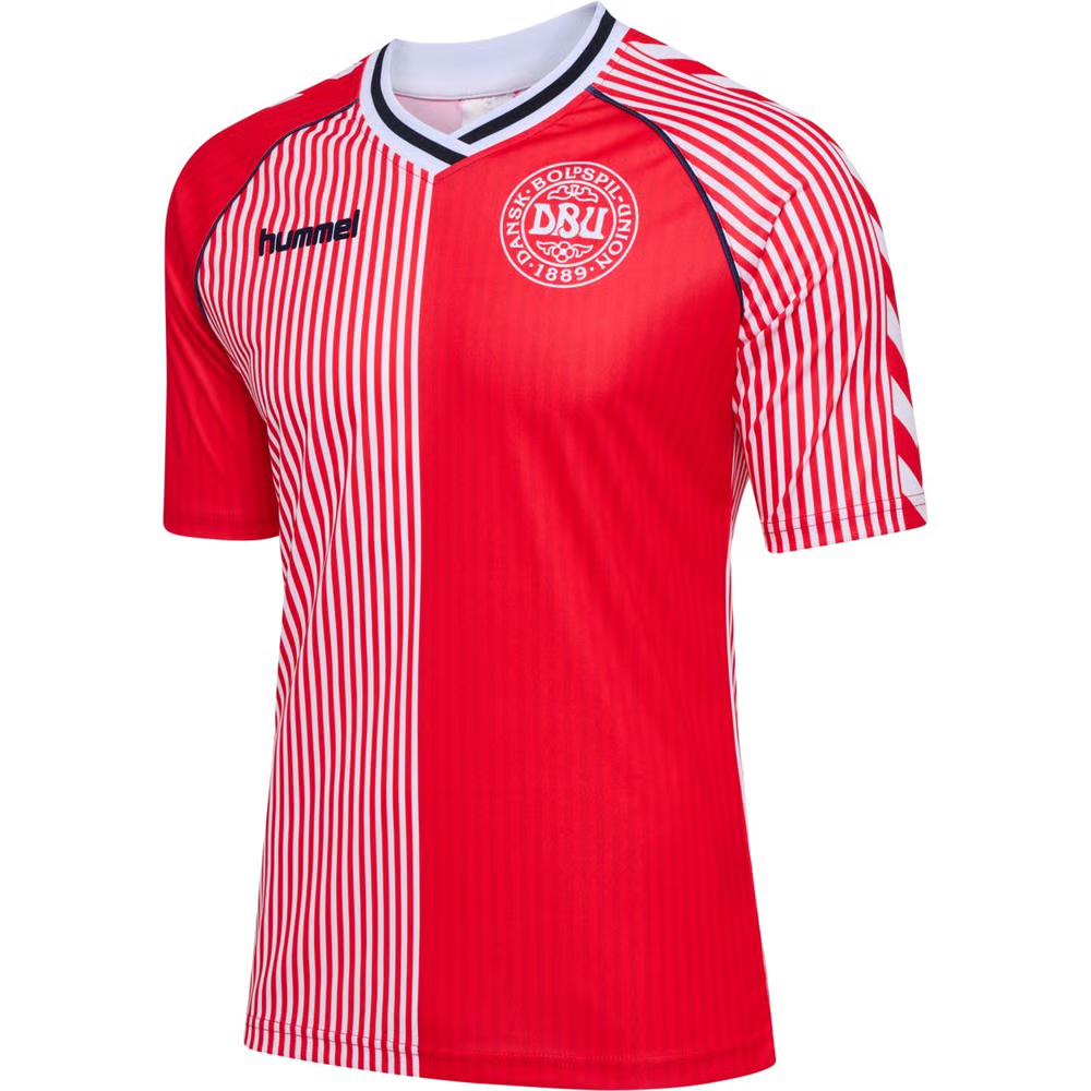 Damen Dänemark 86 Retro Shirt - Rot