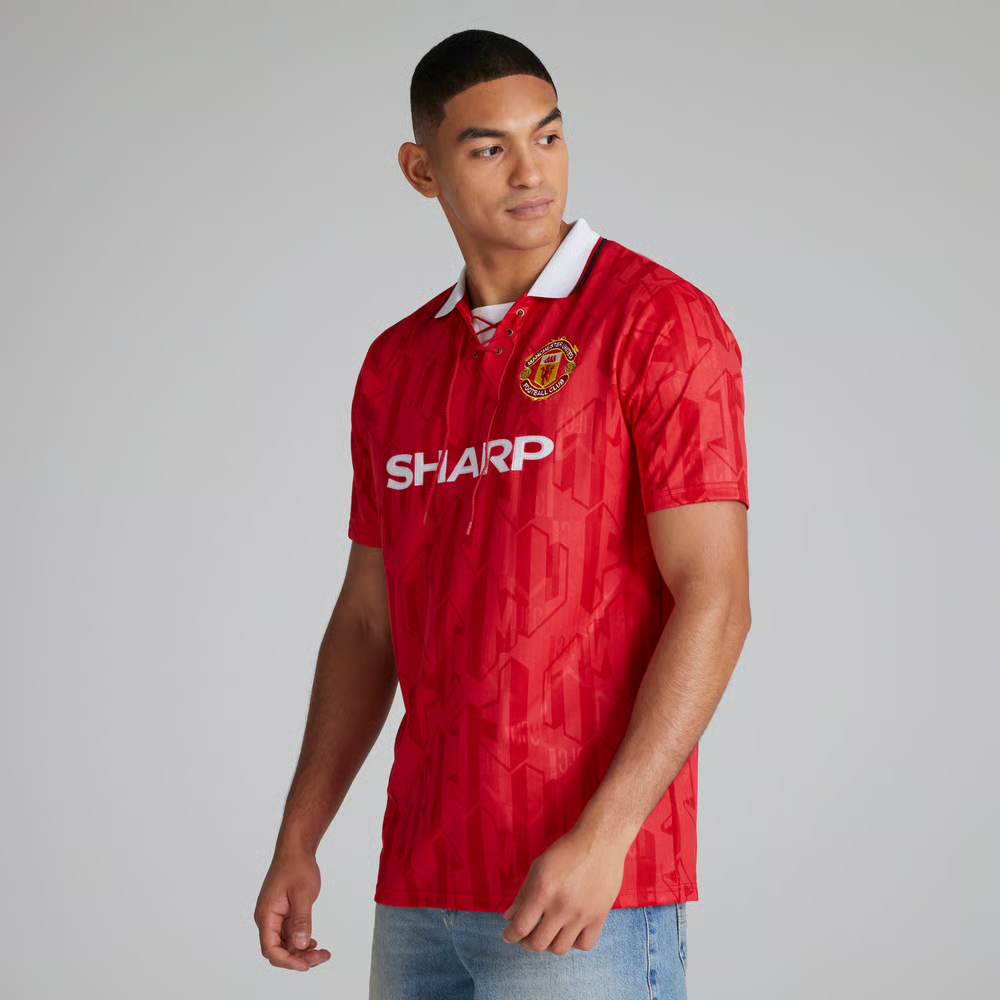 Kinder Manchester United 1992/94 Heim Retro Trikot