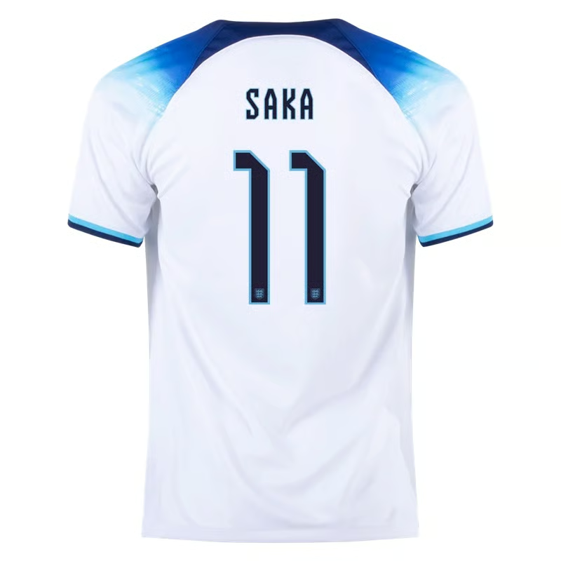 Bukayo Saka #11 England Heimtrikot Weltmeisterschaft 2022