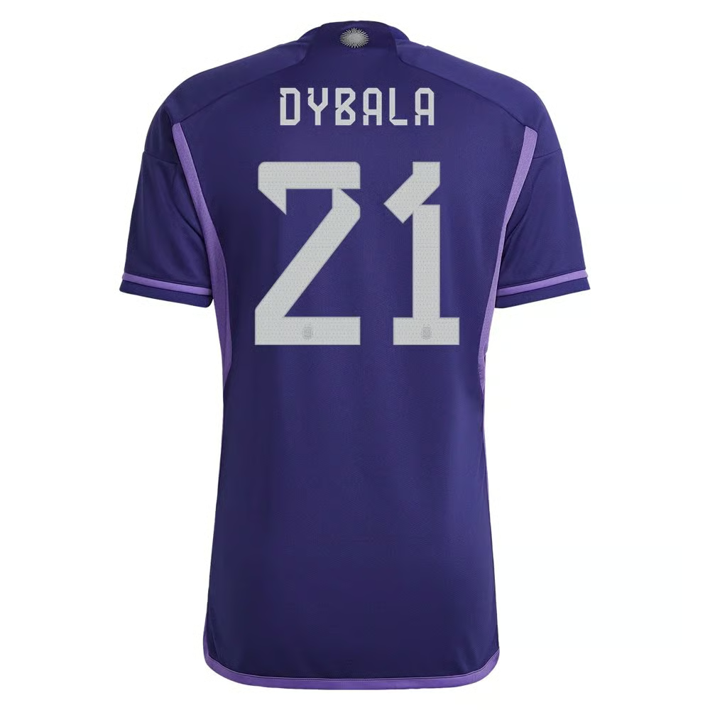 Paulo Dybala #21 Argentinien Auswärtstrikot Weltmeisterschaft 2022