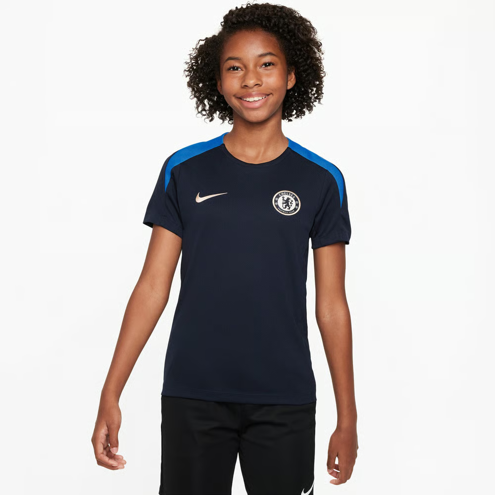 Kinder Chelsea 2024/25 Dritttrikot Strike Training Authentic - Marineblau