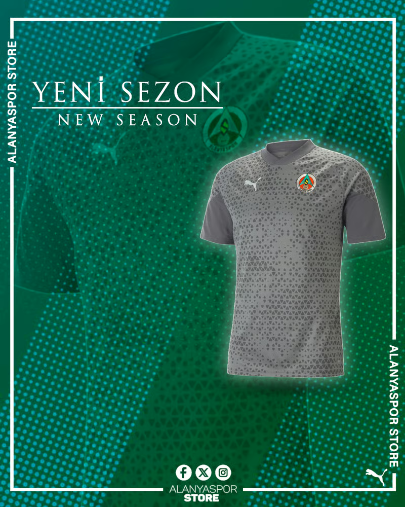 Damen Alanyaspor 2024/25 Dritt Authentic Training Shirt - Dunkelgrau