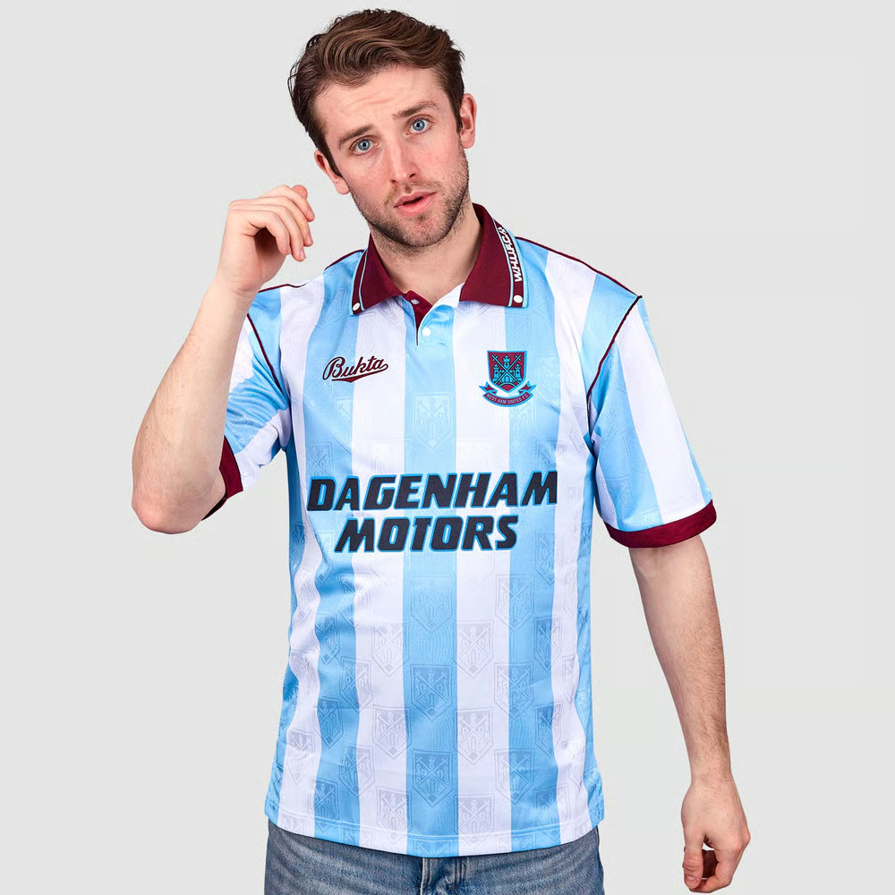 Kinder West Ham United 1992 Auswärts Retro Trikot