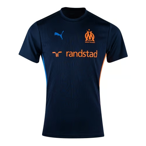 Herren OM 2024/25 Drittes Authentisches Trainingsshirt - Blau/Orange