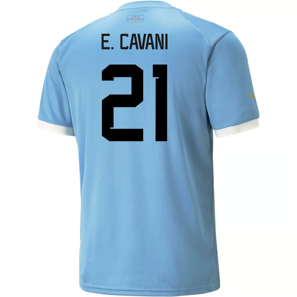 Edinson Cavani #21 Uruguay Heimtrikot Weltmeisterschaft 2022