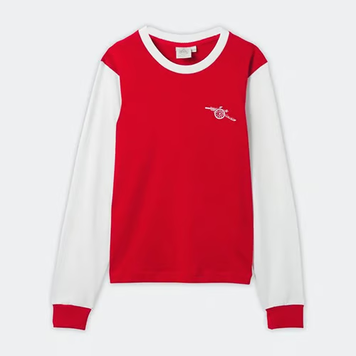 Damen Arsenal 1970 Heim Retro Langarmtrikot