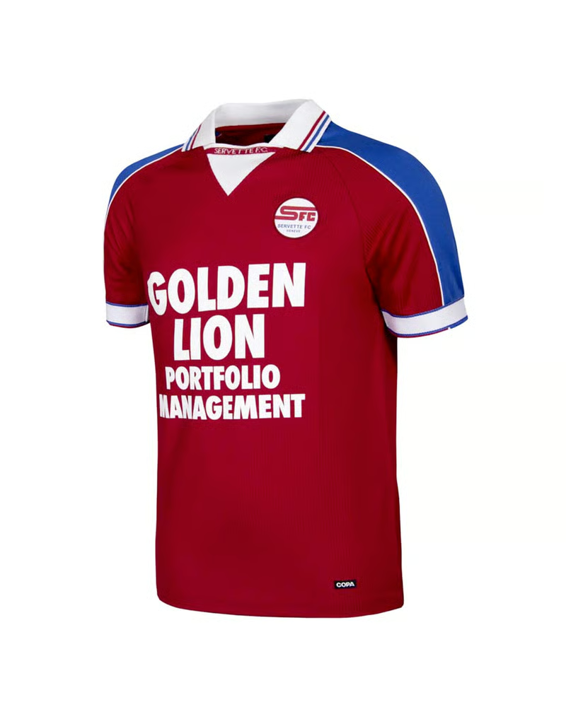 Herren Servette FC 98/99 Retro Golden Lion Shirt