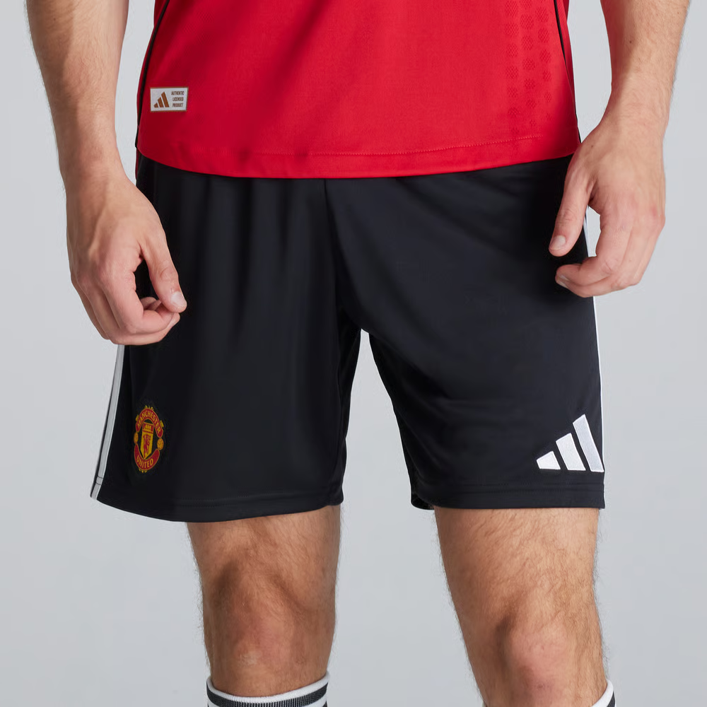 Kinder Manchester United 2025/26 Heimshorts - Schwarz